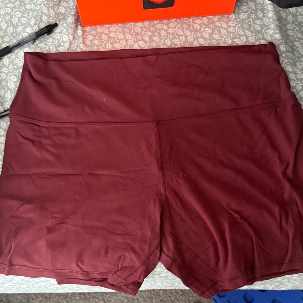 lululemon athletica Dark Red Athletic Shorts